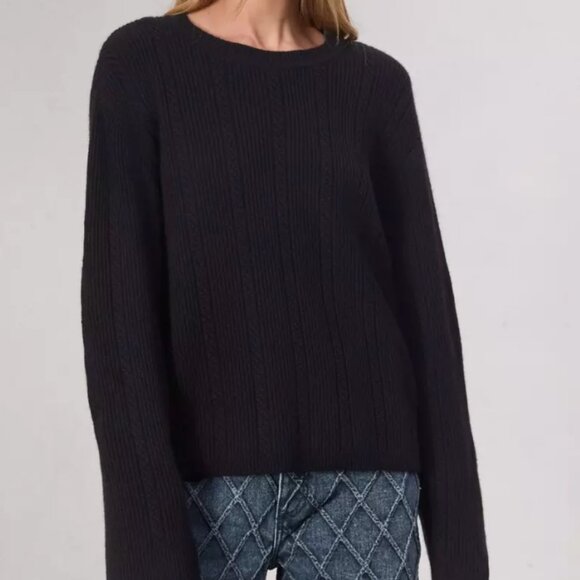 COPY - Rag & Bone Black Cashmere Sweater Size XL Excellent Condition - Picture 1 of 4